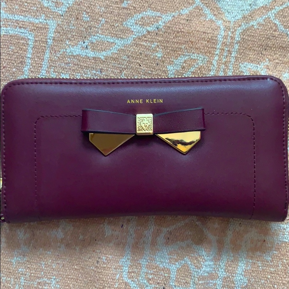 Anne Klein Purple Red Wallet
